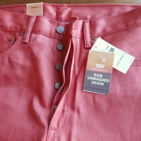 Levi's 501 Shrink-to-Fit button-fly jeans - coral - Picture 5 of 8